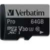 microSDXC Pro 64GB Class 10 UHS-I U3 + SD-Adapter