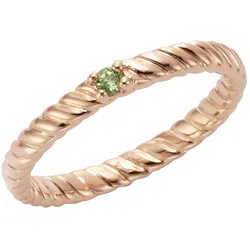 Jamelli Ring 925/- Sterling Silber rotvergoldet Peridot