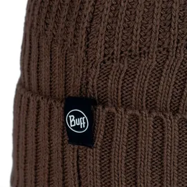 Buff Knitted & Fleece Mütze Braun