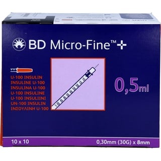 docpharm gmbh BD MICRO-FINE+ Insulinspr.0,5 ml U100 0,3x8 mm