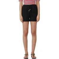 S.Oliver Jersey-Shorts mit Elastikbund, schwarz, 40