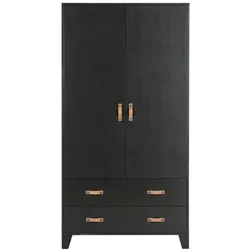 Garderobenschrank Dian Holz Schwarz