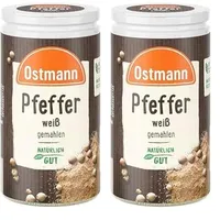 Ostmann Pfeffer weiß gemahlen, 45 g (Packung mit 2)