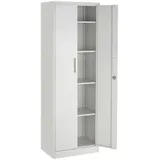 Tectake Brandon Aktenschrank 60 x 40 x 180,5 cm grau