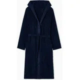 Emporio Armani Sponge Bathrobe Bademantel - Navy - XL,
