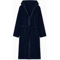 Emporio Armani Sponge Bathrobe Bademantel - Navy - XL,