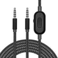 Gaming Headset Kabel Audio Kabel Kabel Ersatz Lautstärke Kabel Nylon geflochten Gaming Kopfhörer Kabel Kompatibel mit G433/ G233/ G Pro/G Pro X 2. 0m/ 6. 5ft