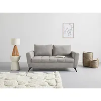 INOSIGN 2,5-Sitzer "Lörby" Sofas Gr. B/H/T: 180cm x 90cm x 92cm, Luxus-Microfaser weich, Luxus Microfaser weich, silberfarben (silber) Belastbarkeit bis 140kg pro Sitzplatz, auch mit Aqua clean-Bezug