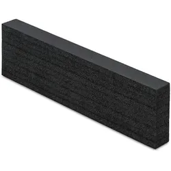 PROREGAL 10x Schaumstoff Konturschnitt für NextGen Einsatzkästen | HxBxT 10x3,5x35,5cm | Schwarz