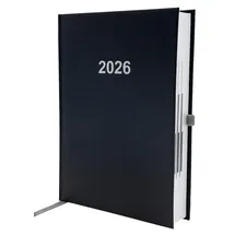 Adina Buchkalender Chefplaner A5 schwarz 2026