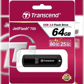 Transcend JetFlash 700 64GB schwarz USB 3.0