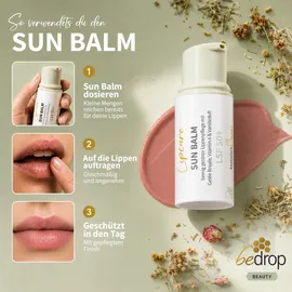bedrop SUN Balm getönter Lippenpflegebalsam LSF 50+ 18 ml