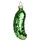Brubaker Weihnachtsgurke Grün - Handbemalte Weihnachtskugel als Saure Gurke aus Glas - Mundgeblasener Christbaumschmuck Figuren Lustig Deko Anhänger Baumkugel - 9 cm