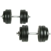 vidaXL Hantel Set 30 kg Kurzhanteln schwarz