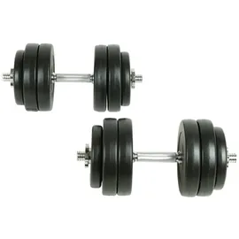 vidaXL Hantel Set 30 kg Kurzhanteln schwarz