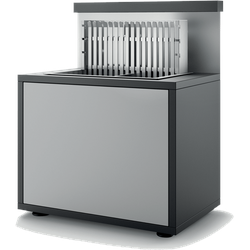 Grillmodul Stahl schwarz / grau, ohne Grill