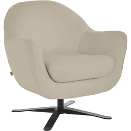 Andas Drehsessel »Stavre, Loungesessel mit Drehfunktion« in moderner Optik, mit elegantem Drehfuß beige