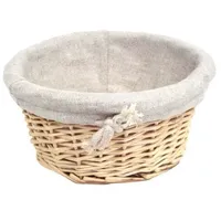 Metro Professional Brotkorb, Weiden/Baumwollfutter, 25 cm, rund, 3 Stück