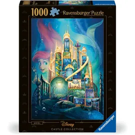 Ravensburger Erwachsenenpuzzle 1000 Teile - Disney Prinzessinnen - Disney Castles: Arielle