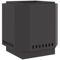 vidaXL Feuerstelle Rauchfrei Schwarz 48x48x51 cm Stahl