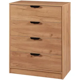 [en.casa] Varkaus 90 x 70 x 40 cm Eichenoptik / Braun