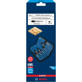 Bosch SelfCutSpeed Flachfräsbohrer-Set 8-teilig Ø 12/16/18/20/22/25/28/32 mm