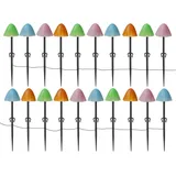 MARELIDA LED Lichterkette Mini Pilze 3,8m Bunt