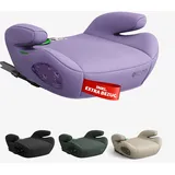 OWEN Sitzerhöhung Auto mit ISOFIX | Kindersitz mit Memory-Schaum & Wechselbezug | Für 15–36 kg (6–12 Jahre) | ECE R129 geprüft | ergonomisch & leicht | Bezug waschbar – lila