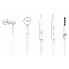Swissten Earbuds Rainbow YS-D2 Stereo-Headset mit Mikrofon - Weiß