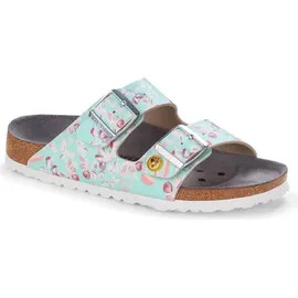 Birkenstock Arizona ESD Birko-Flor flower field mint schmal 40
