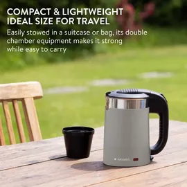 Navaris Reisewasserkocher 0,5 l Grau