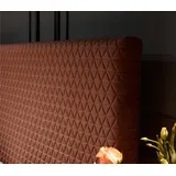 xl moebel gmbh Luxus Bett Polsterbett Leder Schlafzimmer Betten 180x200cm Doppelbett Hotel Ehe - Braun