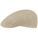 Stetson Madison Leinen Flatcap Schirmmütze Delave-Optik Herren und Damen Frühling Sommer beige 59 cm - 59