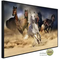 papermoon Infrarotheizung »EcoHeat - Pferdeherde im Galopp«, Matt-Effekt - bunt