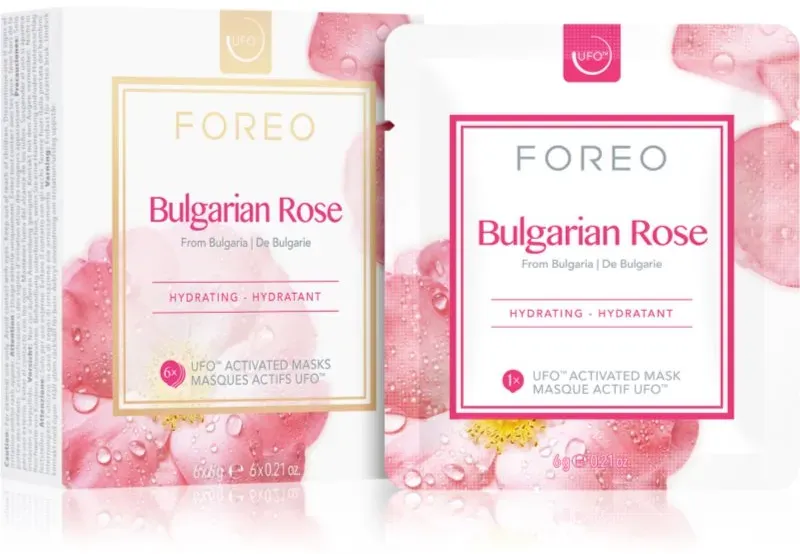 FOREO UFOTM Bulgarian Rose Hydratisierende Maske 6 x 6 g