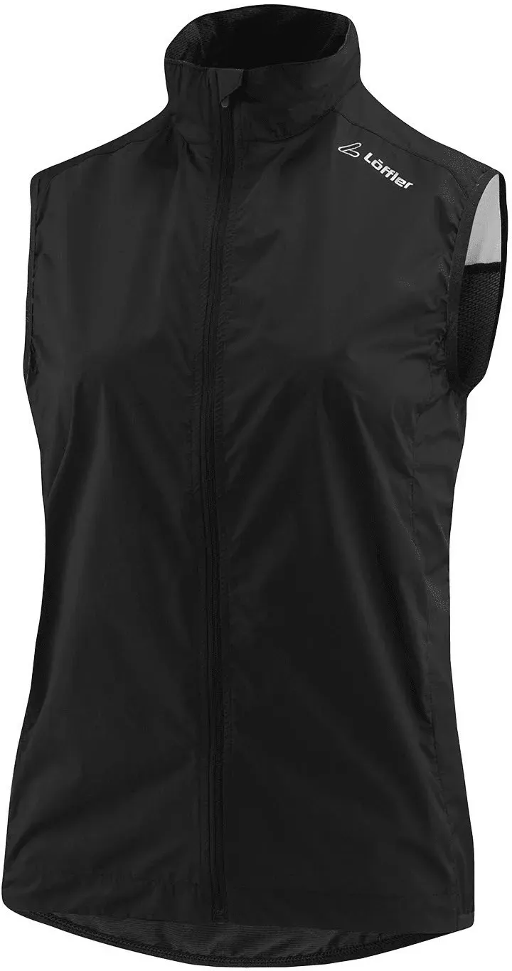 Löffler W BIKE VEST CF WPM POCKET Radweste Windweste Damen schwarz 50