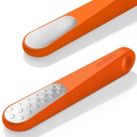 MR.GREEN Doppelseitige Fußfeile Hornhautentferner für Abgestorbene Haut Professionelle Pediküre Werkzeuge Hornhautschaber Fersenfeile (Orange)