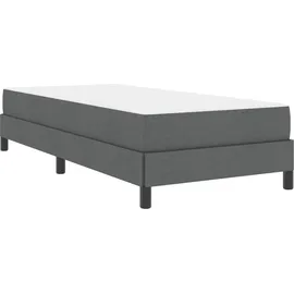 vidaXL Boxspringbett 100 x 200 cm Dunkelgrau