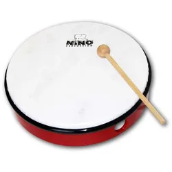 Nino Percussion NINO5R - 10 Zoll ABS Hand Drum, Red - Handtrommel