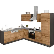 kochstation Winkelküche L-Form KS-Stockholm 280 cm beige