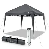 VOUNOT Faltpavillon 3 x 3 m inkl. 4 Seitenteile Grau