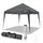 VOUNOT Faltpavillon 3 x 3 m inkl. 4 Seitenteile Grau