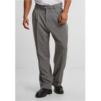 URBAN CLASSICS Double Pleated Dressed Stoffhose in Grau, Größe