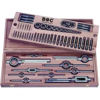 Bohrcraft Gewinde Schneidsatz HSSG/HSS M3-M24 in Holzkassette 62-teilig
