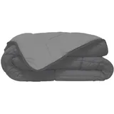 poyet motte made in france Poyet Motte Calgary Bettbezug Polyester Stahl/Silber, Polyester, Acier/Argent, 240x220x1 cm