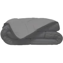 poyet motte made in france Poyet Motte Calgary Bettbezug Polyester Stahl/Silber, Polyester, Acier/Argent, 240x220x1 cm
