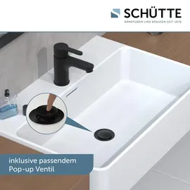 Schütte Waschtischarmatur Denver Schwarz matt
