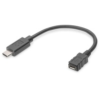 Digitus USB Type-C Adapterkabel, 15cm (AK-300316-001-S)