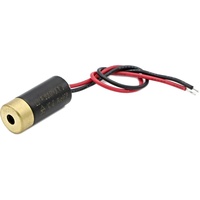 Laser Lasermodul Punktlaser rot 650nm 0,4mW 3-6VDC Messingehäuse 10x22mm - 70123104