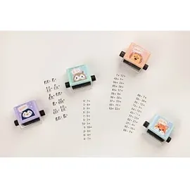 Trodat Little Dots Rechenrally Rollstempel schwarz